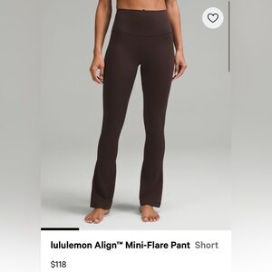 Lululemon Align High Rise Mini-Flare Pants in Dramatic Magenta